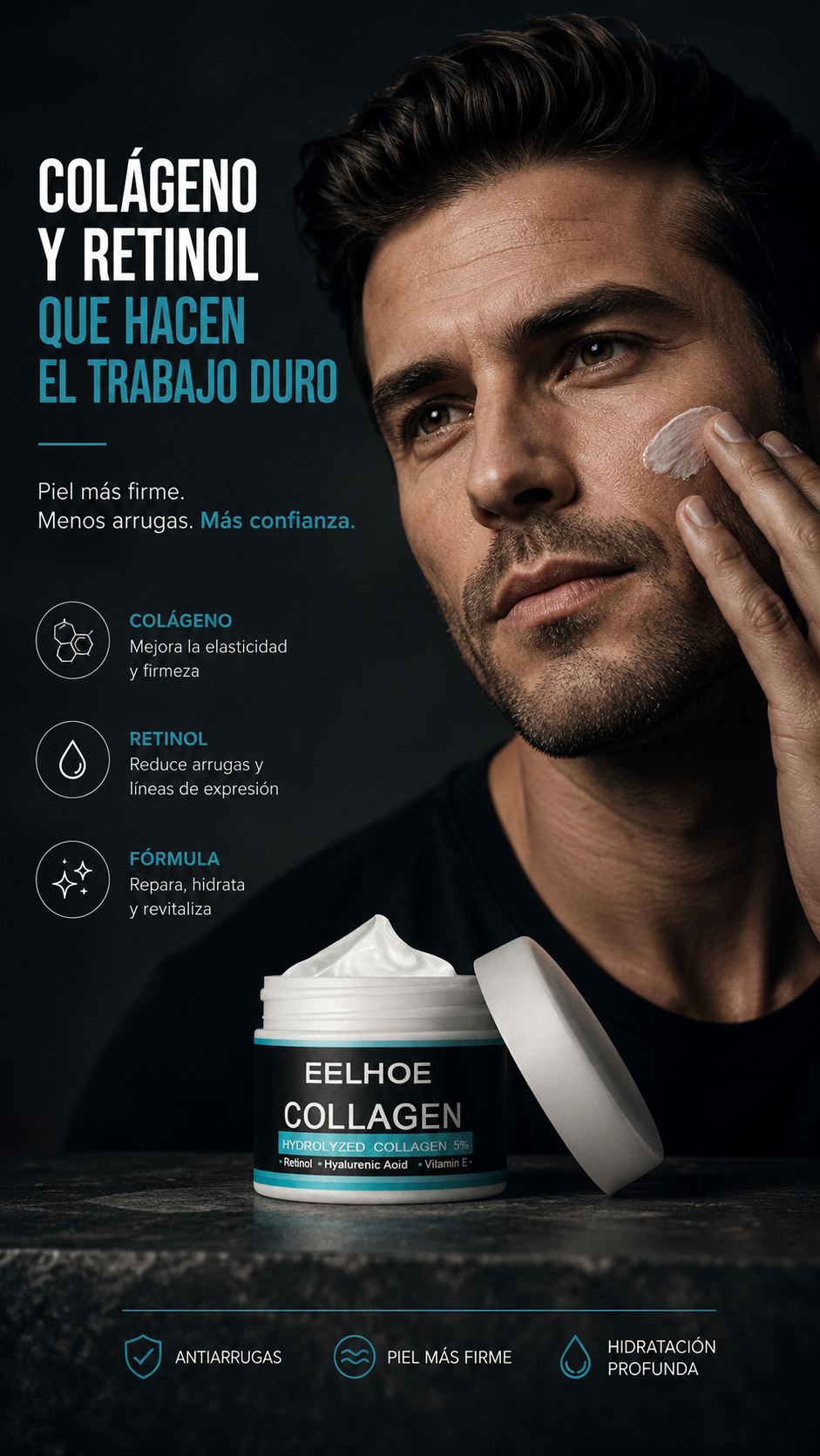 CREMA ANTIARRUGAS PARA HOMBRE EELHOE