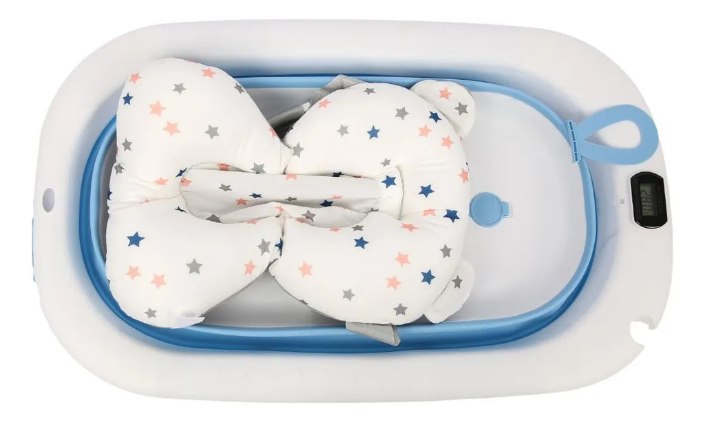 BAÑERA RETRÁCTIL CON COJÍN PARA BEBÉS